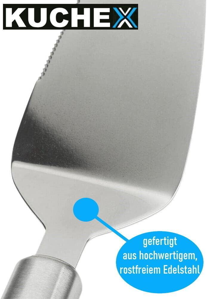 KUCHEX Kuchenheber Edelstahl Tortenmesser Kuchenmesser Tortenheber Pizzaheber