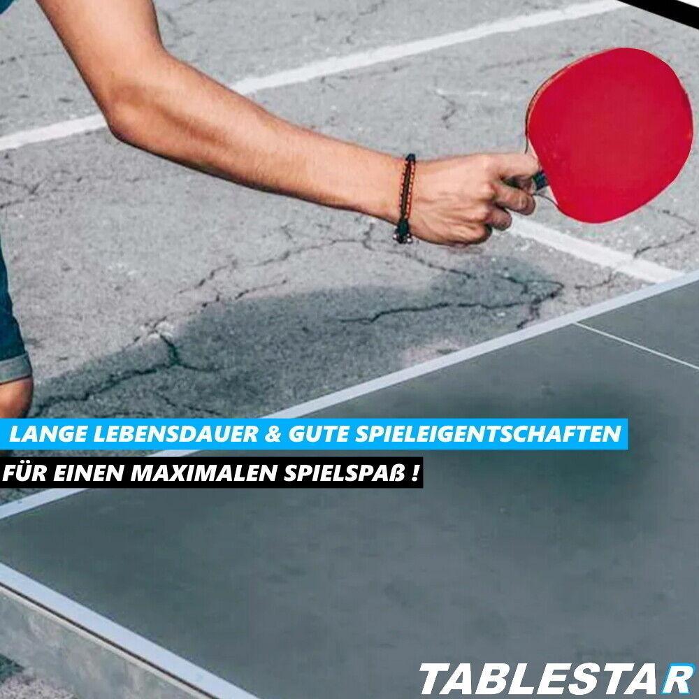TABLESTAR Tischtennisschläger Set Profi Tischtennis Ping Pong Schläger mit Bälle