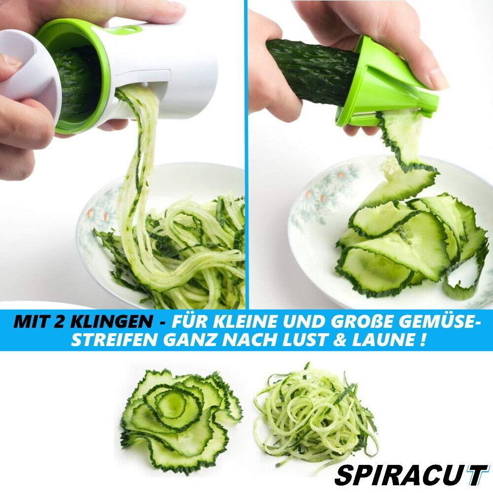 SPIRACUT Julienne Spiralschneider Gemüseschneider Gemüsehobel Zoodle Gemüsehobel