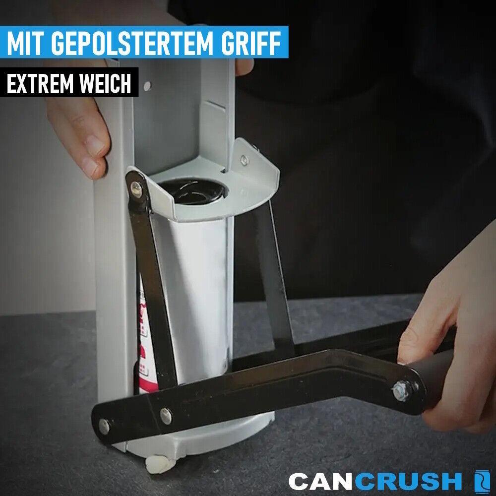 CANCRUSH Dosenpresse Dosenquetscher mit Flaschenöffner für Große Dosen Metall