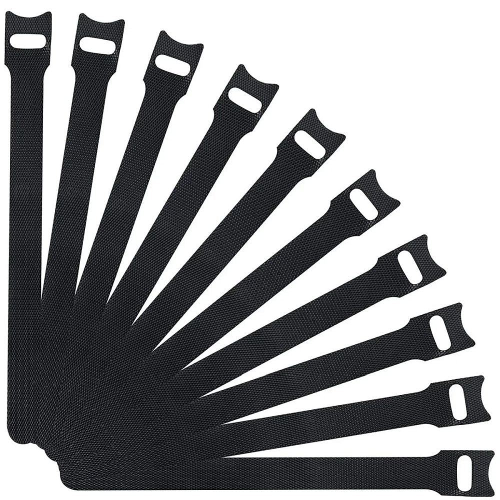 100er Set Klett Kabelbinder wiederverwendbar für Kabel Maus Kopfhörer DE.