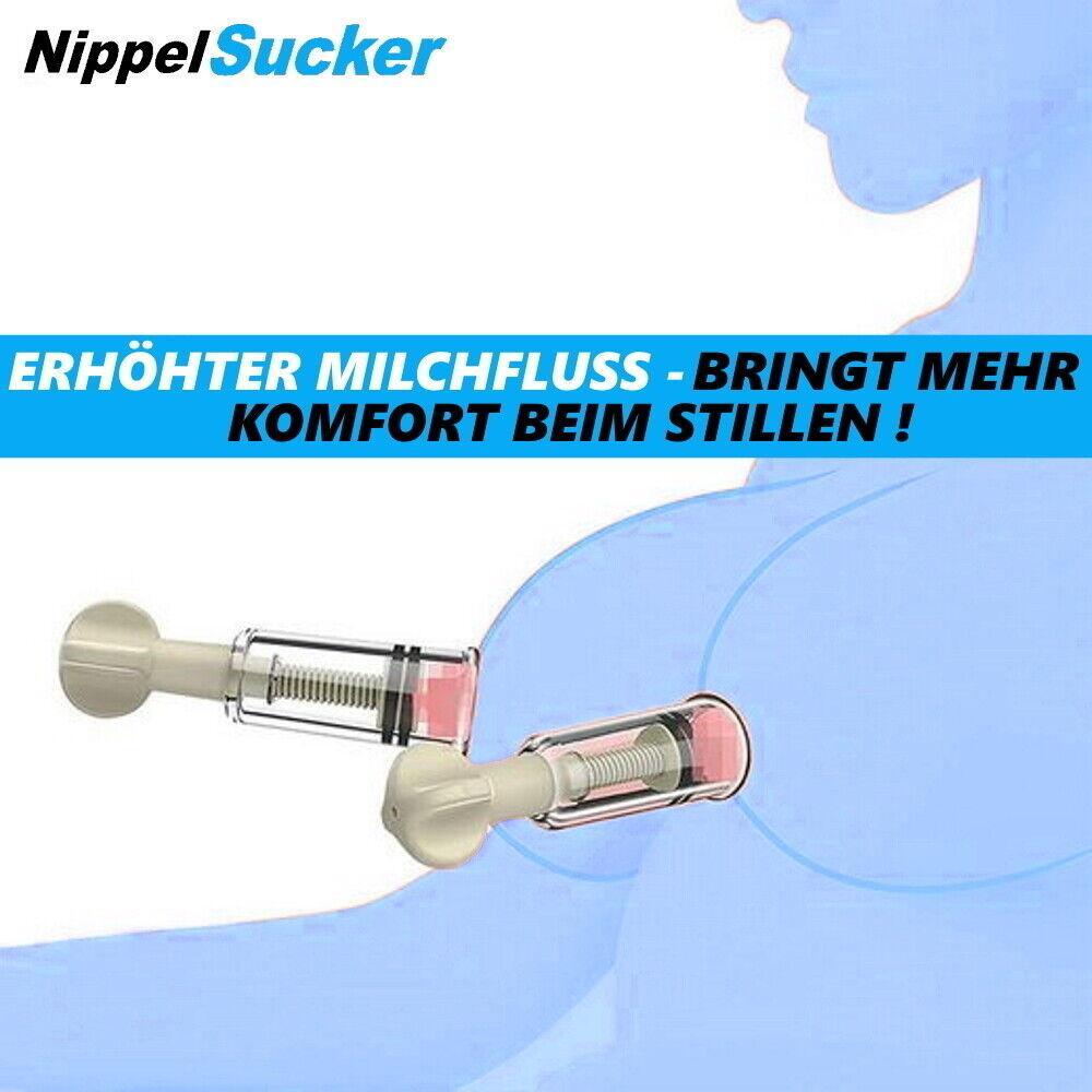 NippelSucker Nippel Sauger Sucker Brustpumpe Brustwarzensauger Stillhilfe 2erSet