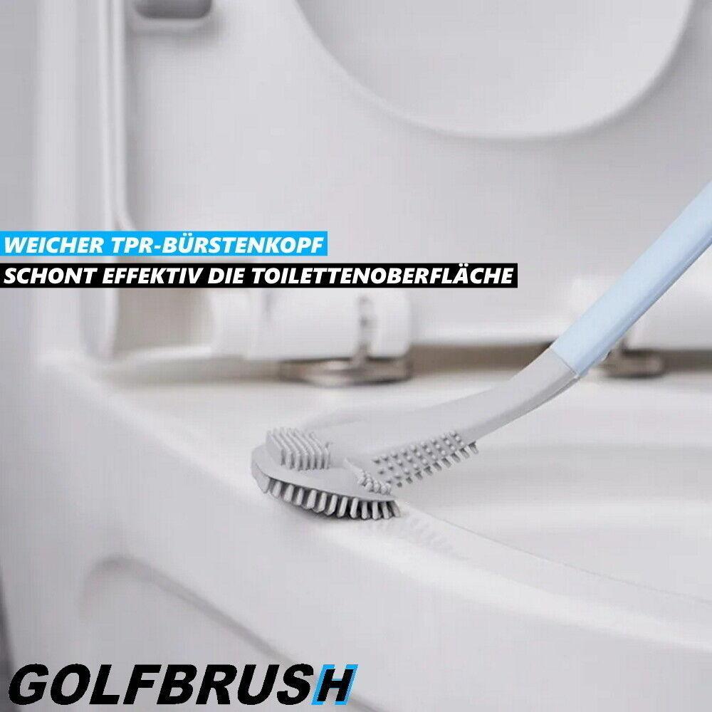 GOLFBRUSH Toilettenbürste Klobürste WC Bürste Toiletten Garnitur TPR Silikon