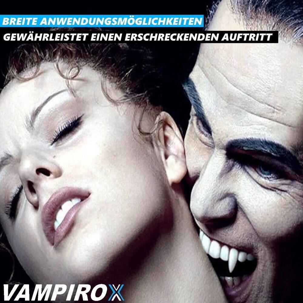 VAMPIROX Vampirzähne Halloweenzähne Halloween Zahnersatz automatische Zähne