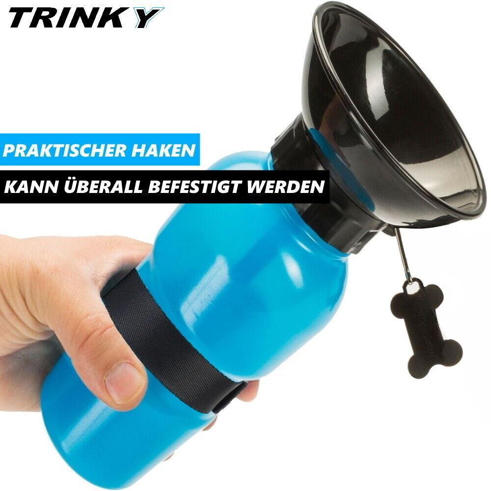 TRINKY Hundetrinkflasche Hunde Wasserflasche Trinknapf Wassernapf Trinkflasche