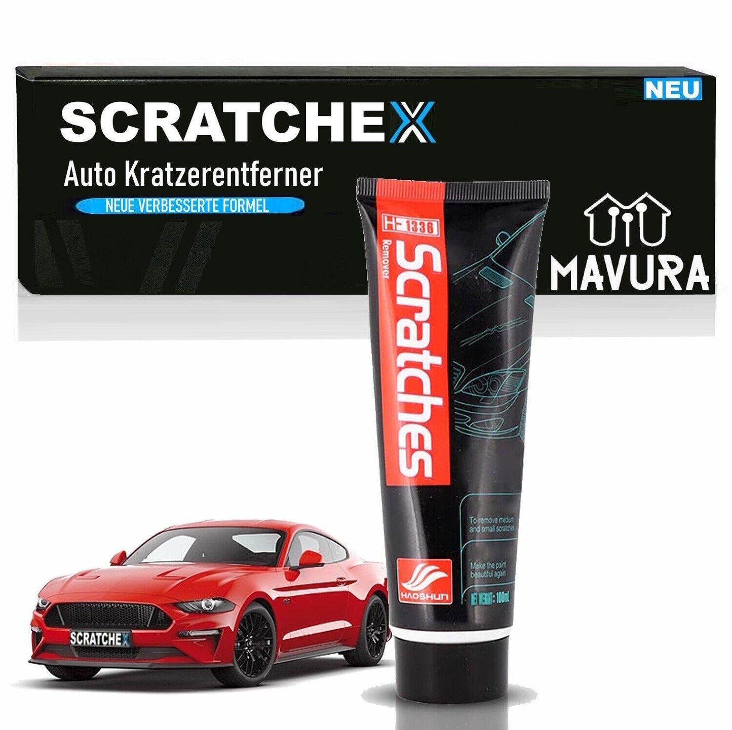 SCRATCHEX Auto Kratzerentferner Reparatur Politur Versiegelung Lackpflege 60ml