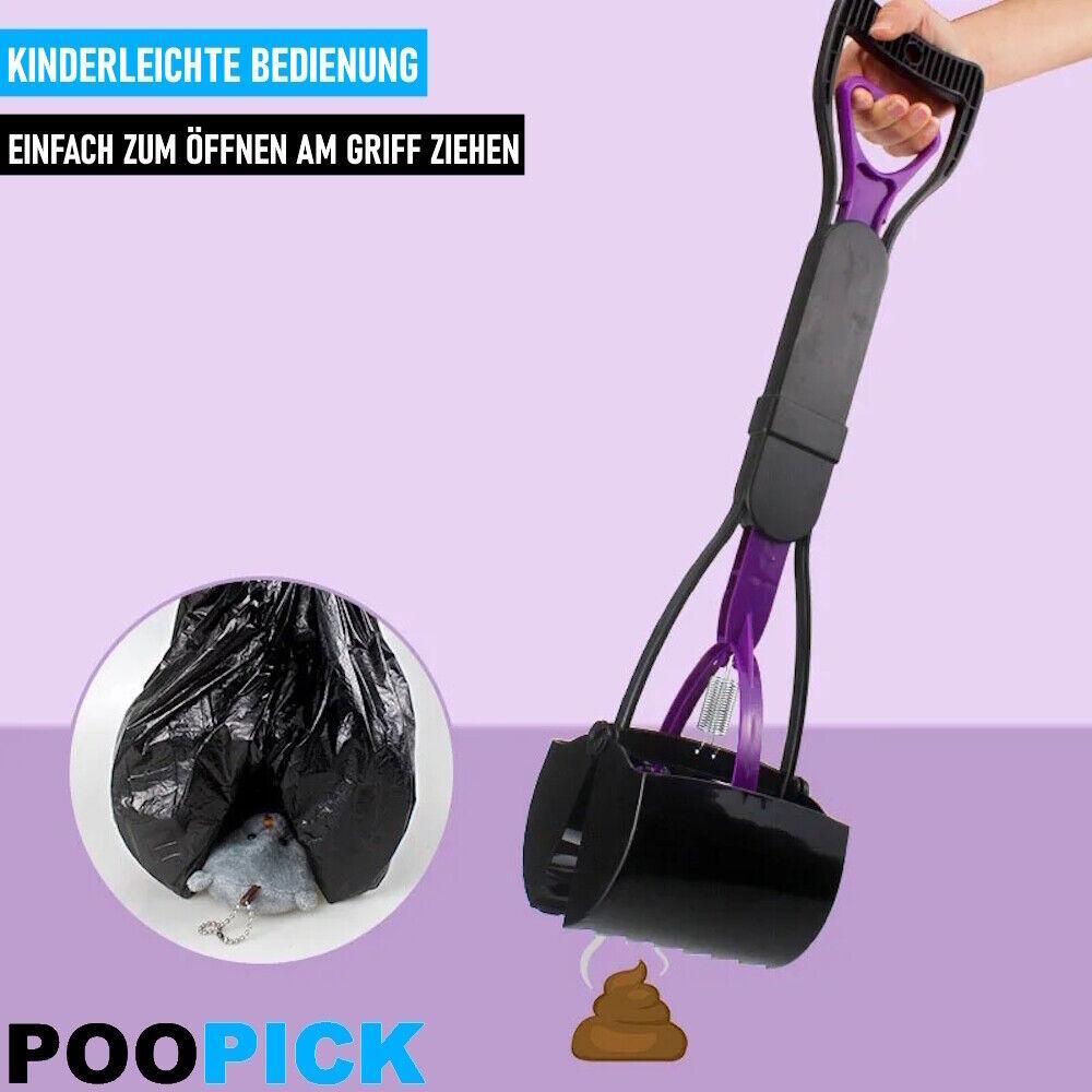 POOPICK Hundekotgreifer Hundekotschaufel Hunde Kotsammler Kot Aufheber faltbar