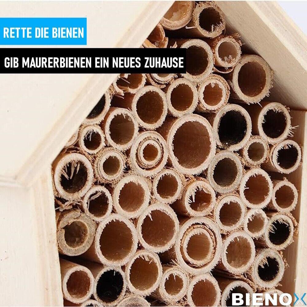 BIENOX Insektenhotel Bienenhotel Holz Nistkasten Insektennistkasten Insektenhaus