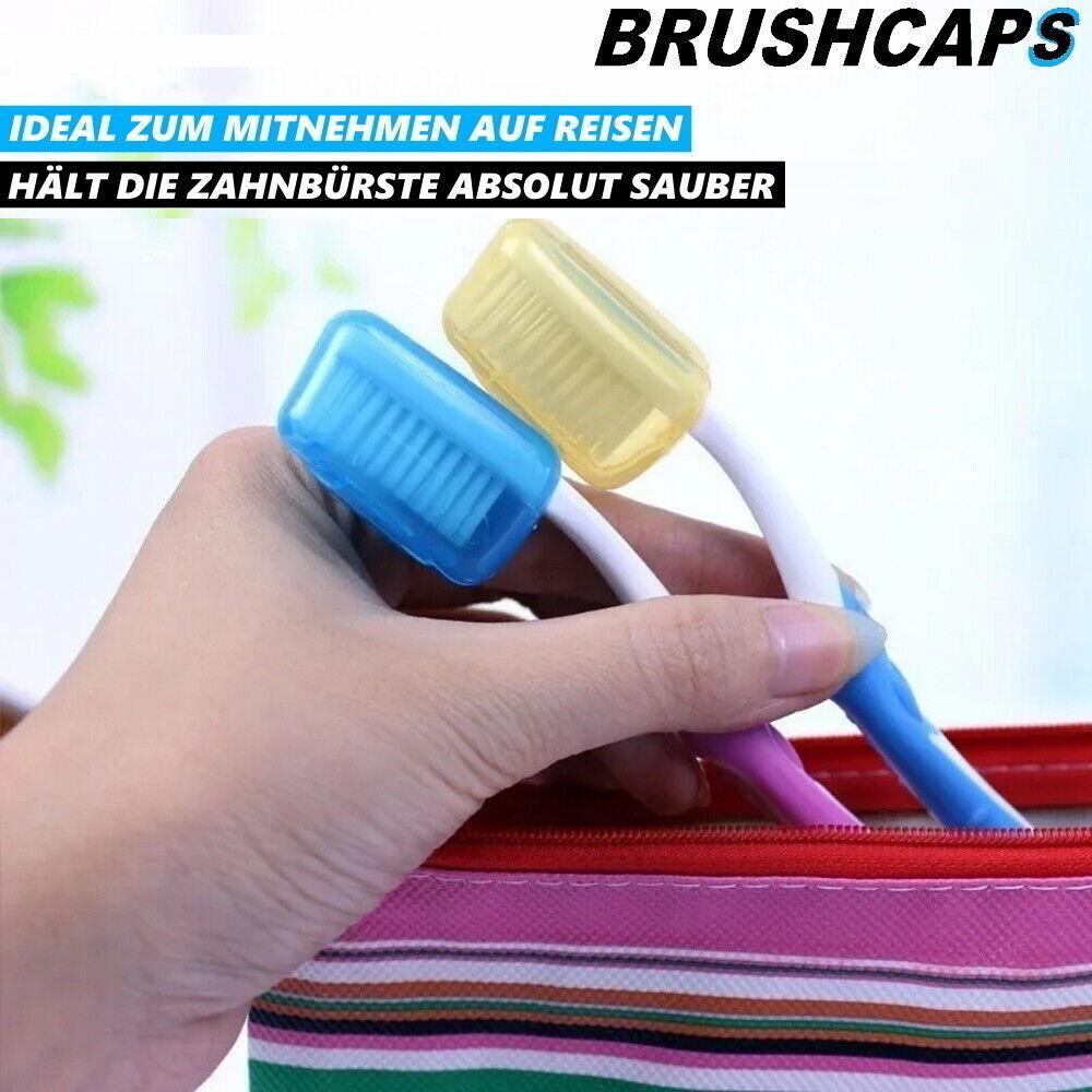 BRUSHCAPS Zahnbürste Schutzkappe Zahnbürstenkopf Hülle Zahnbürstenschutz [4er]