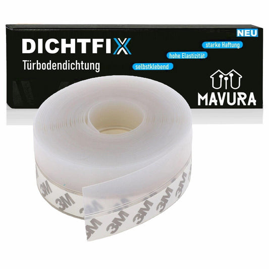 DICHTFIX Silikon Dichtungsstreifen Silikondichtstreifen Türbodendichtung