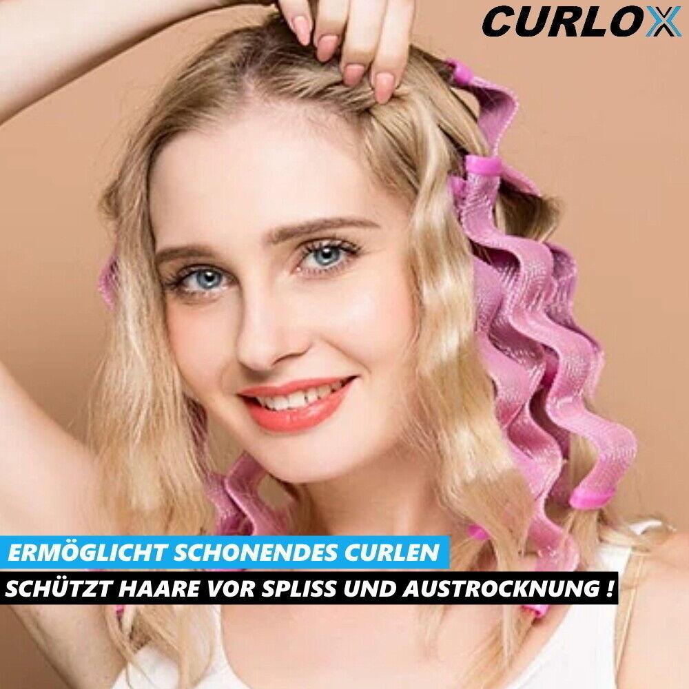 CURLOX Spirallocken Lockenwickler Set Spiral Locken Hair Curler Rollen