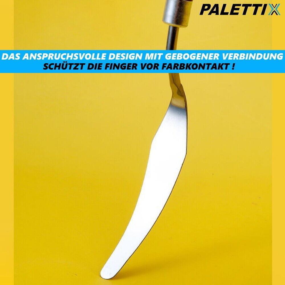 PALETTIX Palettenmesser Set Malmesser Malspachtel Farbspachtel Künstlerspachtel