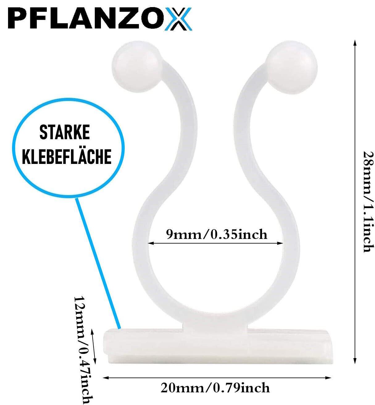 PFLANZOX Pflanzenclips Pflanzenklammern Rankhilfe Pflanzen Tomaten Clips 100 Stk