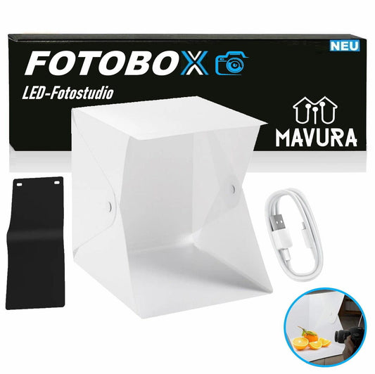 FOTOBOX LED Fotostudio Faltbare Fotobox Fotozelt Lichtbox Minikasten beleuchtet