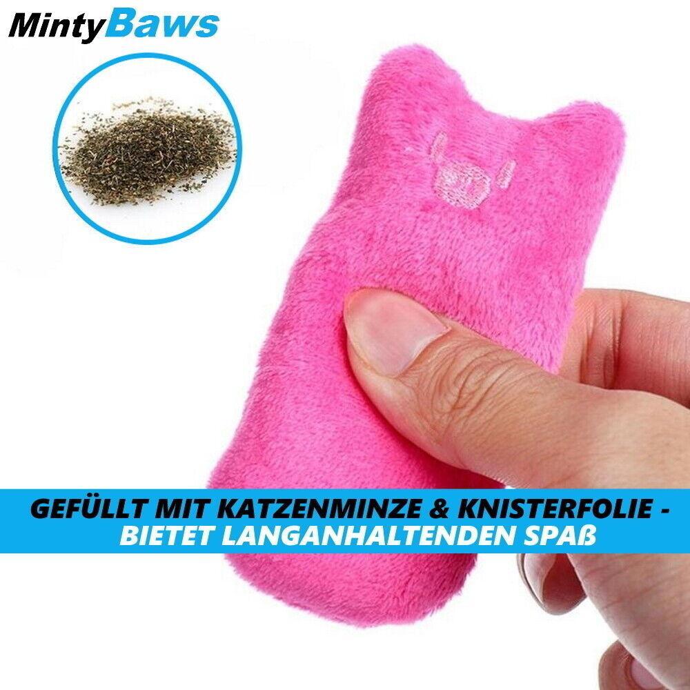 MintyBaws Katzenminze Kissen Katzenspielzeug Katzen Beschäftigung Minze 5er Set
