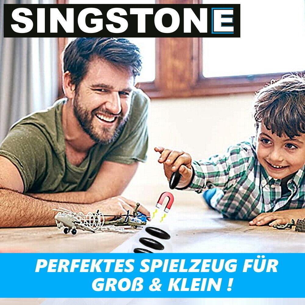 SINGSTONE Zwitschermagnete Magnete Rattle Snake Magnetsteine Klangstein Hämatit