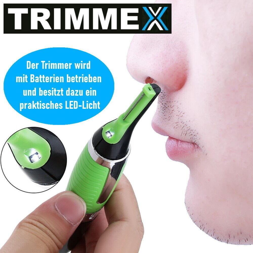 TRIMMEX Haartrimmer Nasenhaar Trimmer Augenbrauen Ohren Herren Rasierer