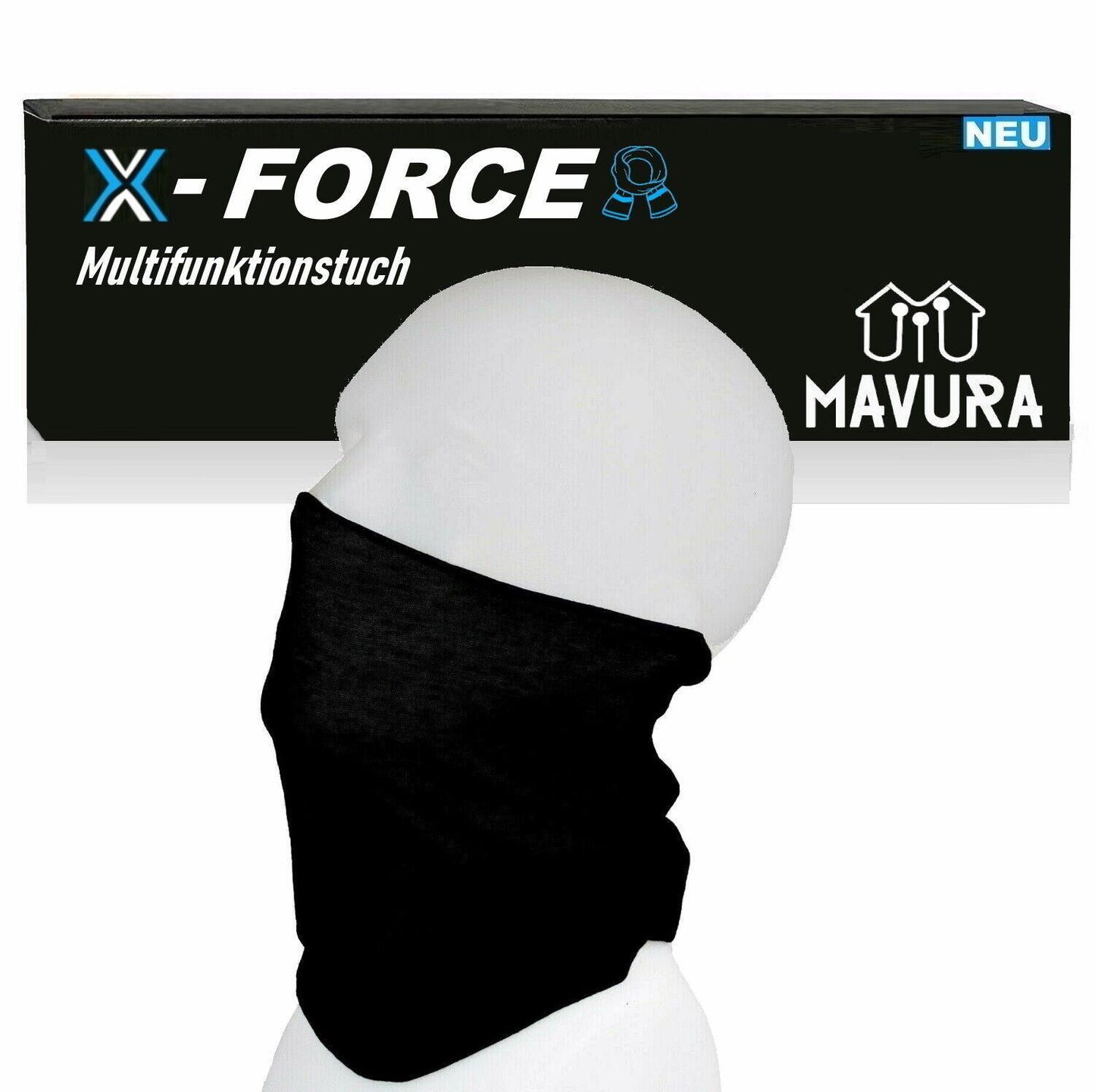 X-FORCE Multifunktionstuch Schlauchschal Bandana Halstuch Herren Damen Motorrad