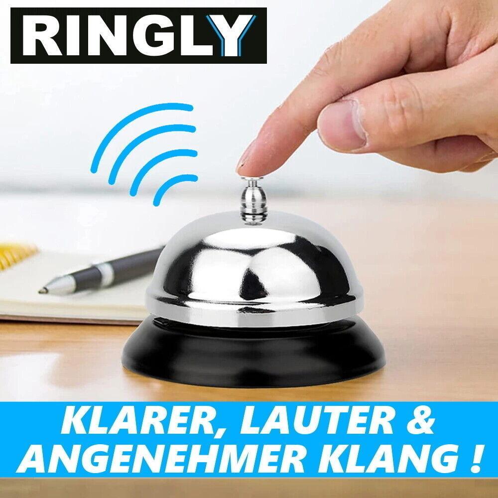 RINGLY Empfangsklingel Tischklingel Conciergeklingel Rezeptionsklingel Glocke