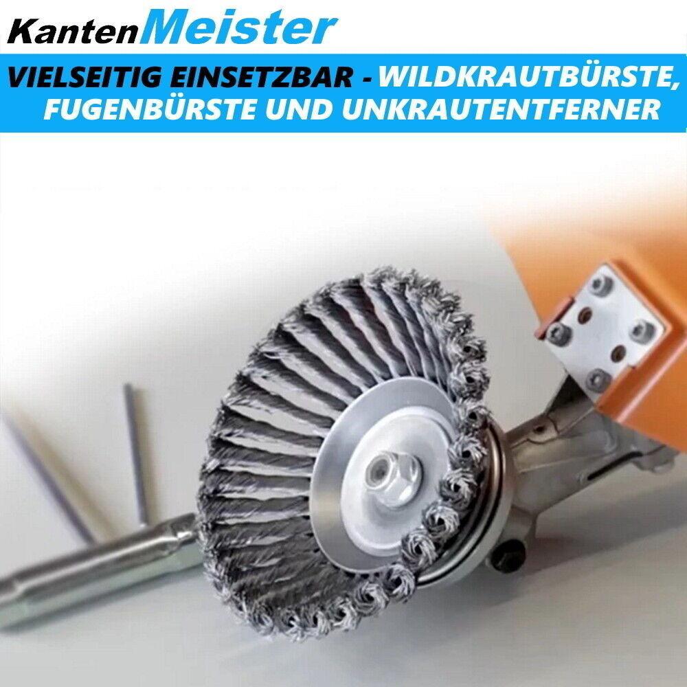 KantenMeister Profi Unkrautbürste Freischneider Motorsense Wildkrautbürste