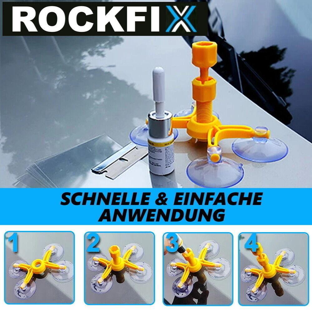 ROCKFIX Windschutzscheiben Reparatur Set Kit Steinschlag Reparatur Frontscheibe
