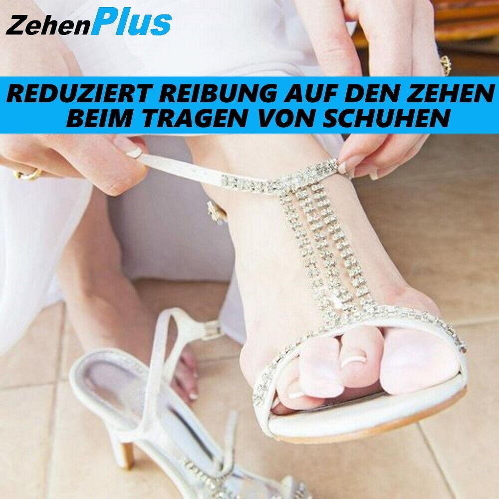 ZehenPlus Zehenschutz Silikon Zehenkappen Zehenschoner Zehenhauben [6er Set]