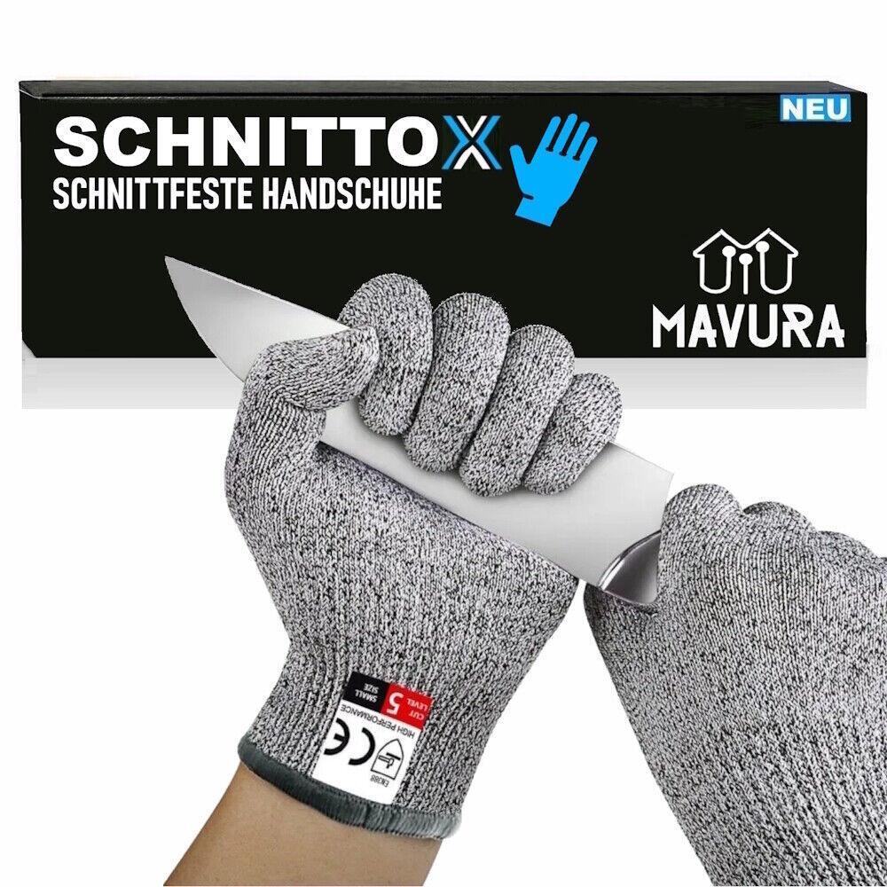 SCHNITTOX Schnittfeste Handschuhe Schnittsichere Schutzhandschuhe Universalgröße