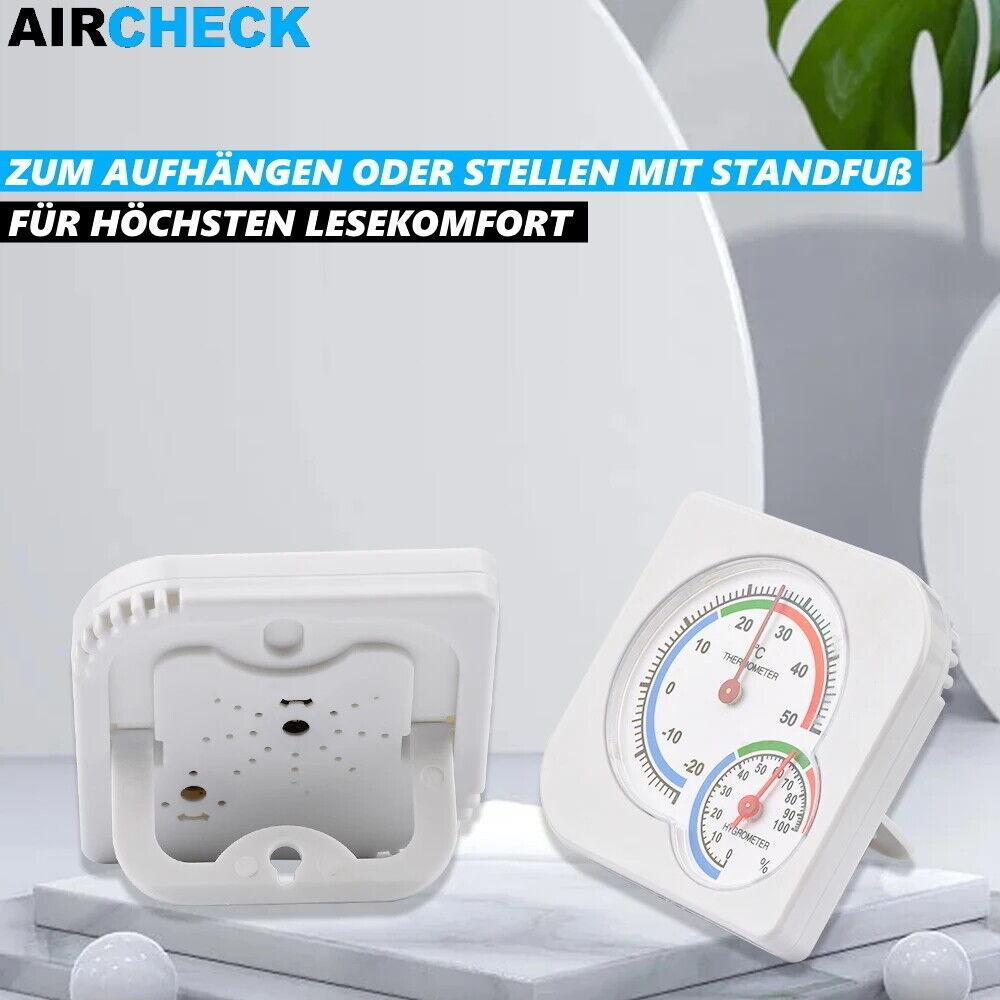 AIRCHECK Thermometer Hygrometer Analog Luftfeuchtigkeitsmesser Temperaturmesser