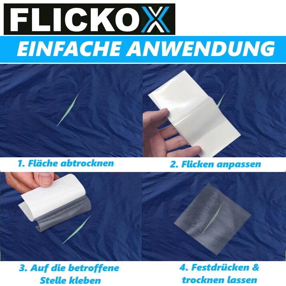 FLICKOX Reparaturflicken Set Pool Reparatur Flicken Poolflicken 18 Stück