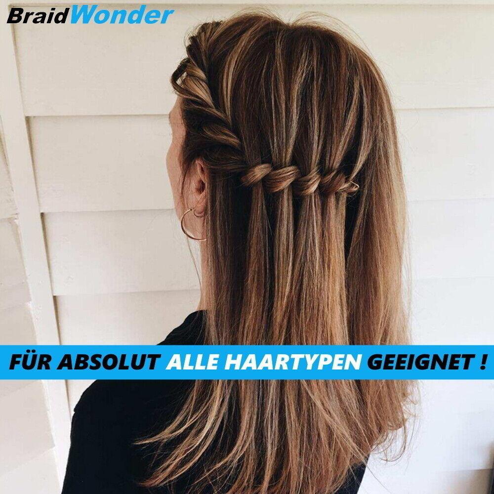 BraidWonder Flechtwunder Flechthilfe Frisurenhilfe Braider Flechten Haaren [3er]