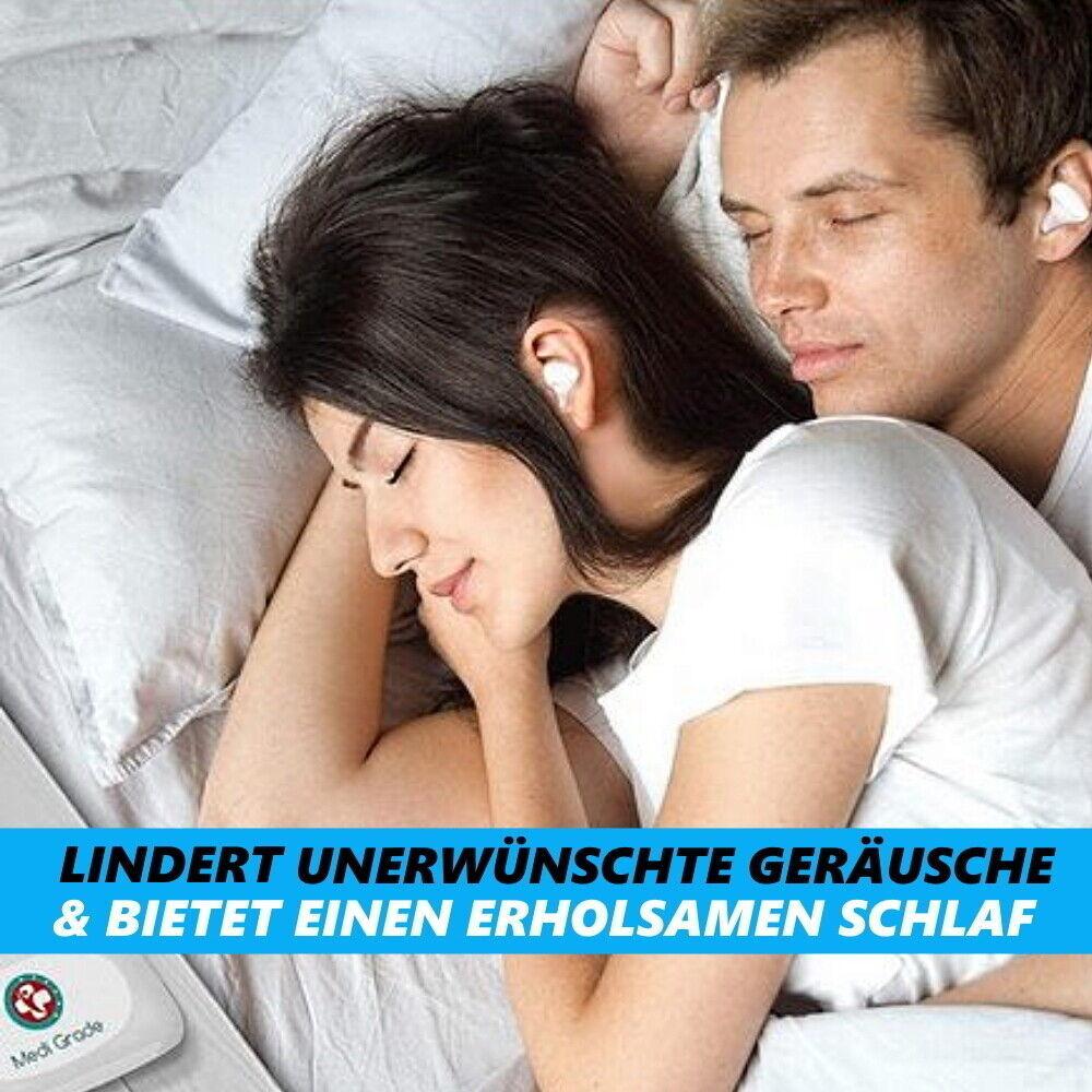 SoundGuard Gehörschutz Stöpsel Silikon Ohrstöpsel Schlafen Lärm Konzert 8paar