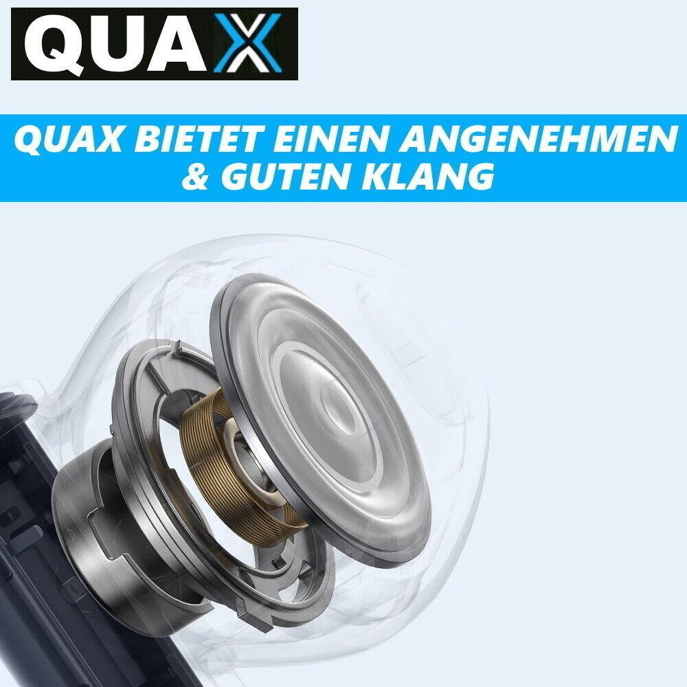 QUAX Wireless Bluetooth Kopfhörer Kopfhörer Headset für Iphone Samsung schwarz