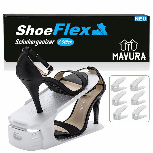 SHOEFLEX Schuhstapler Schuh Organizer Schuhhalter für Schuhschrank Schuhordner