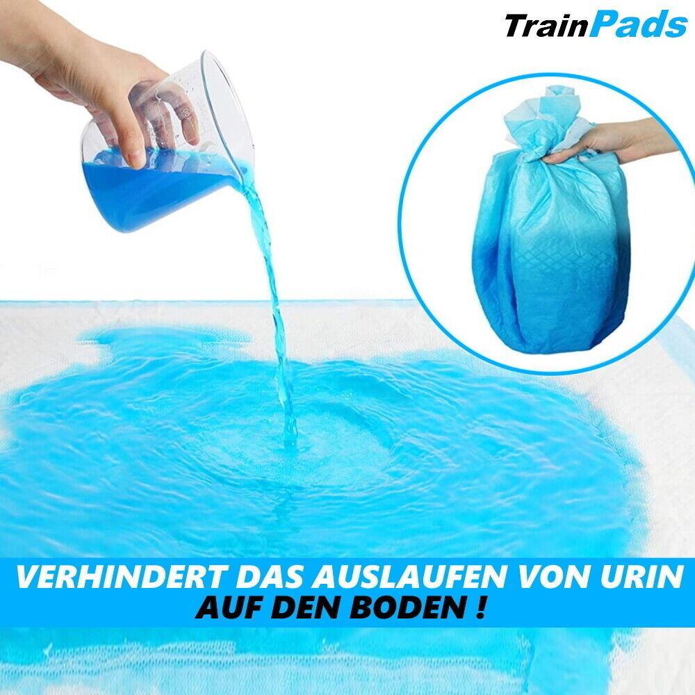 TrainPads XXL Welpenunterlagen Trainingsunterlagen Hunde Welpen Toilette 60x60cm