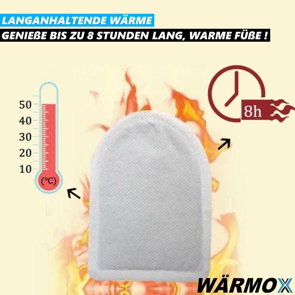WÄRMOX Fußwärmer Zehenwärmer Wärmepads Sohlenwärmer Schuhwärmer Wärmesohle 10Stk