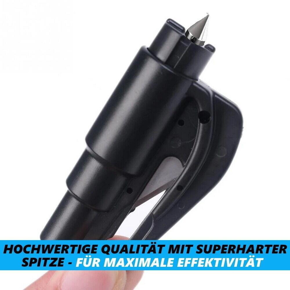 MagicSafe Notfallhammer Rettungswerkzeug mit Gurtschneider Glashammer Autohammer