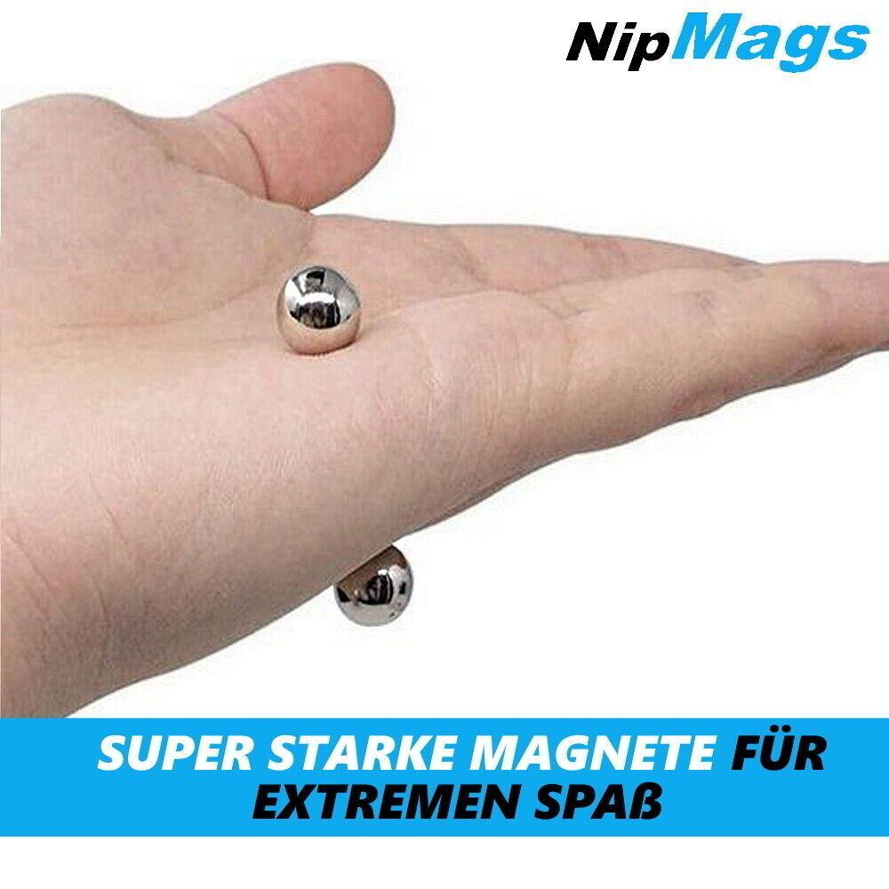 NipMags Starke Magnetische Kugeln Nippel Klemmen BDSM Erotik Brust Simulator 4er