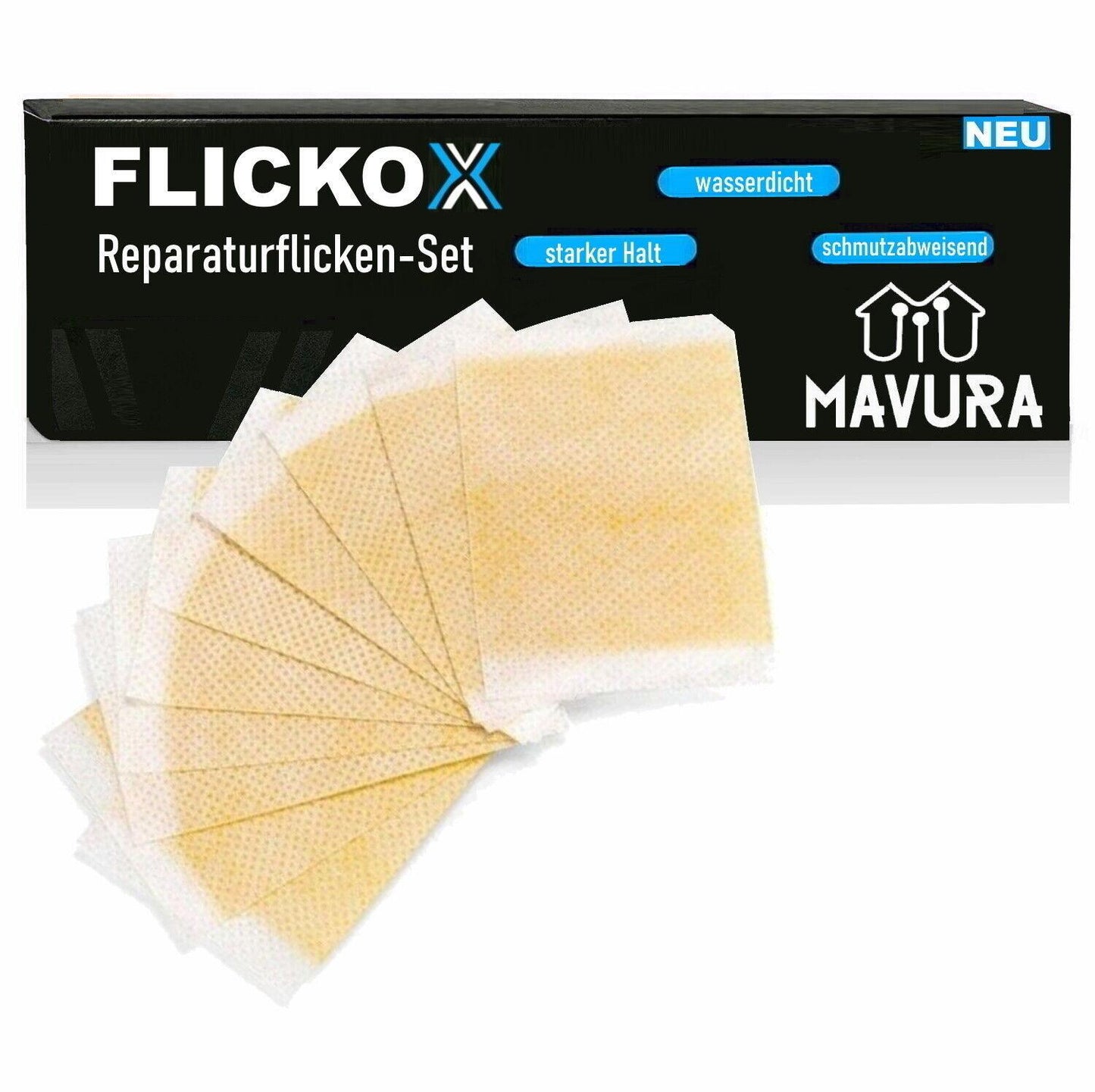 FLICKOX Reparaturflicken Set Pool Reparatur Flicken Poolflicken 18 Stück