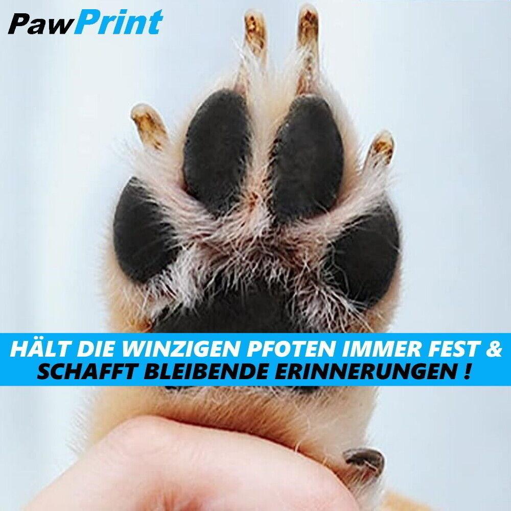 PAWPRINT Pfotenabdruck Set Hand Abdruckset Hunde Katzen Babys mit Bilderrahmen