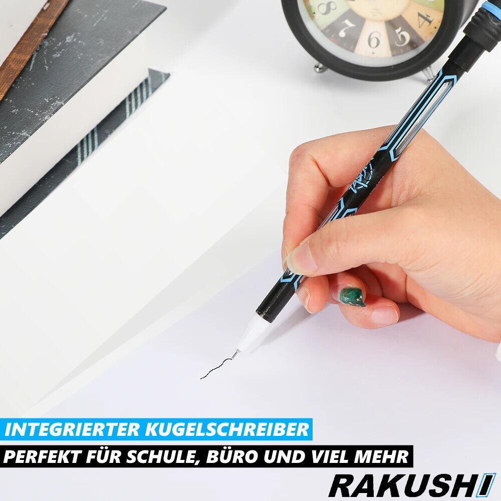 RAKUSHI Penspinning Stift Set Spinning Fidget Spinner Pen Kugelschreiber blau