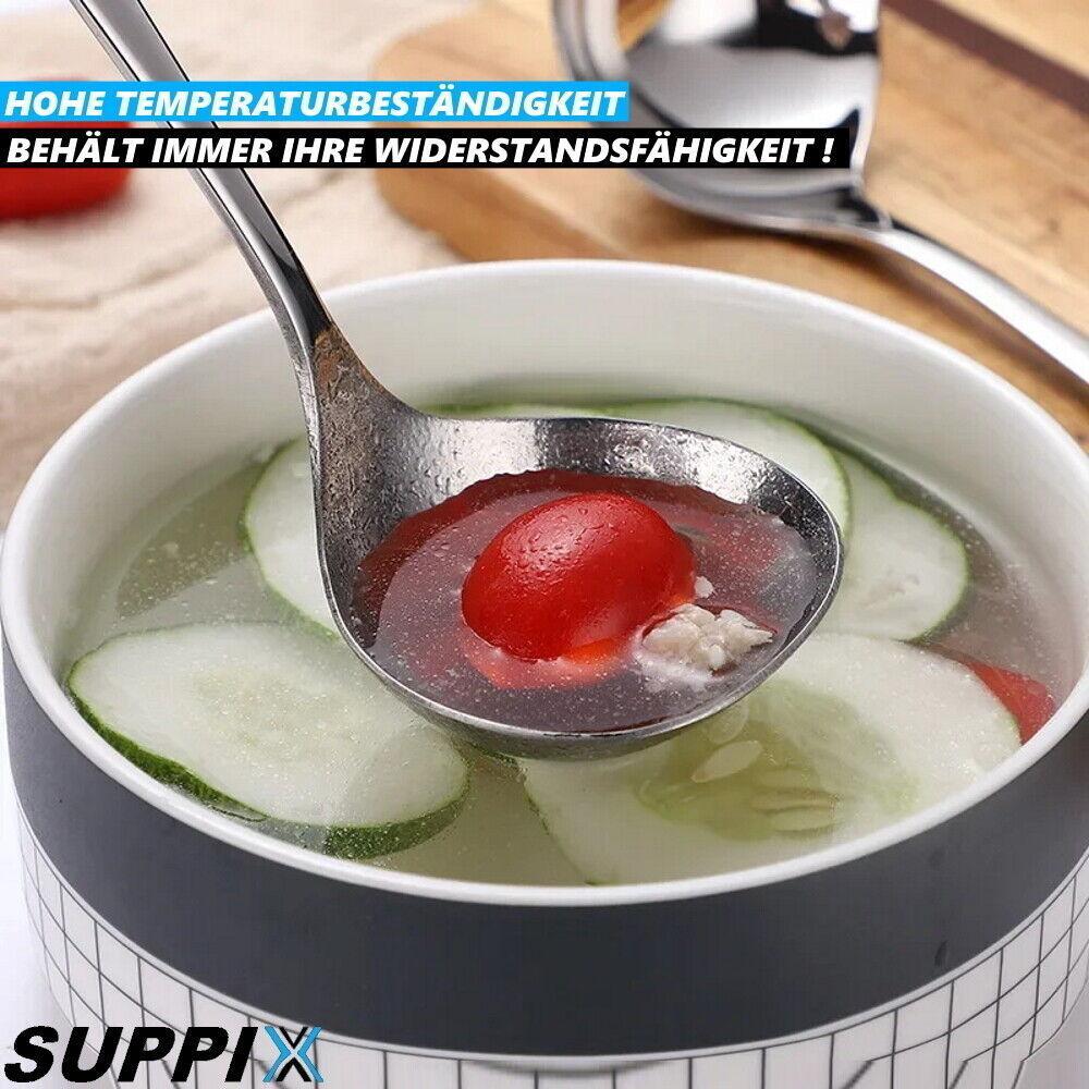 SUPPIX Schöpfkelle Edelstahl Schöpflöffel Suppenlöffel Suppenkelle Saucenkelle