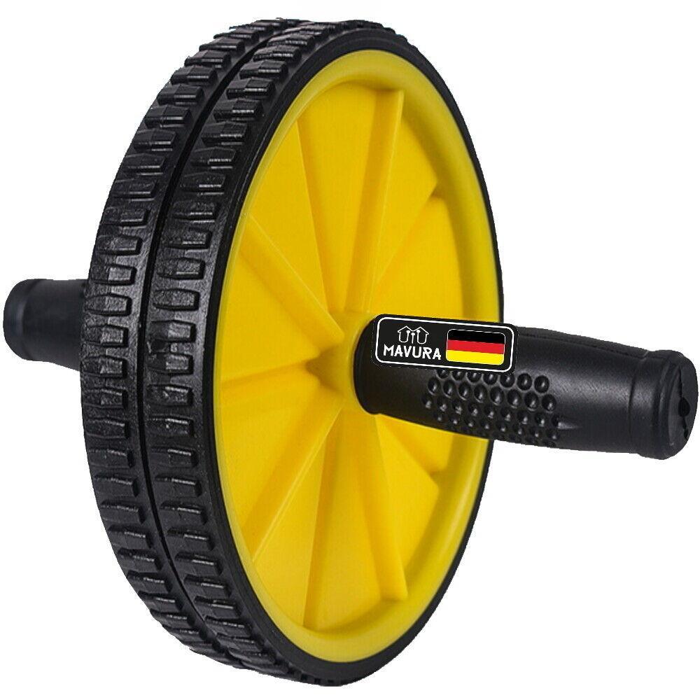 SIXWHEEL Bauchroller Bauchtrainer Bauchmuskeltrainer AB-Roller inkl. Kniematte