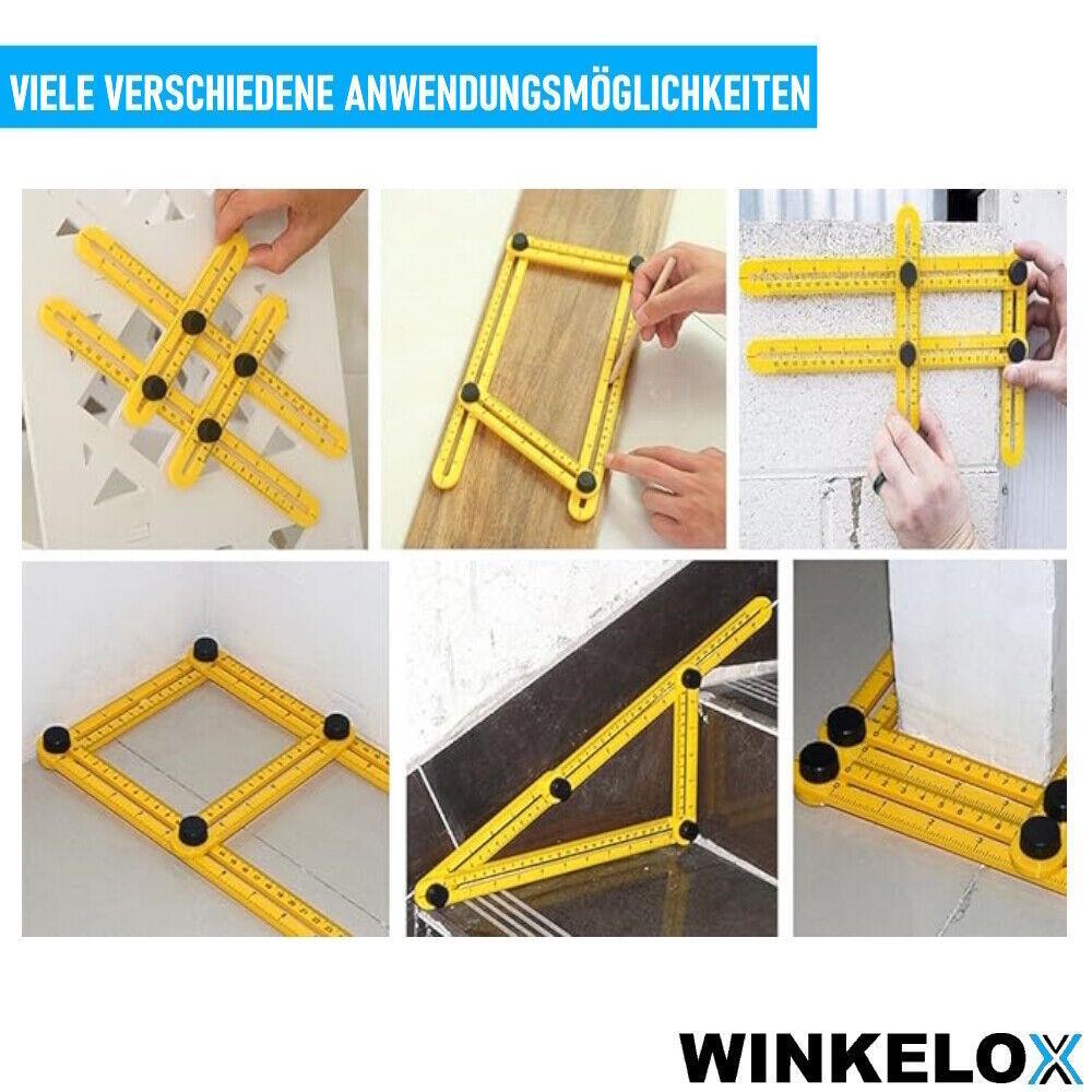 WINKELOX Winkelschablone Winkelmesser Winkelschmiege Winkelmessgerät