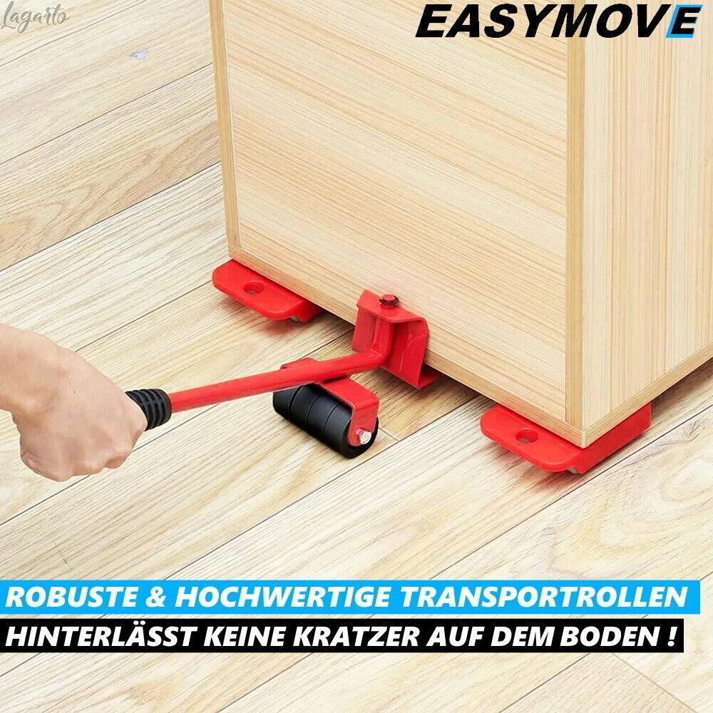 EASYMOVE Möbelheber Transportroller Möbelroller Set zum Verschieben von Möbeln