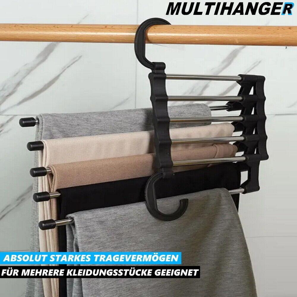 MULTIHANGER Kleiderbügel Edelstahl Wäschebügel Kleiderhaken Platzsparbügel