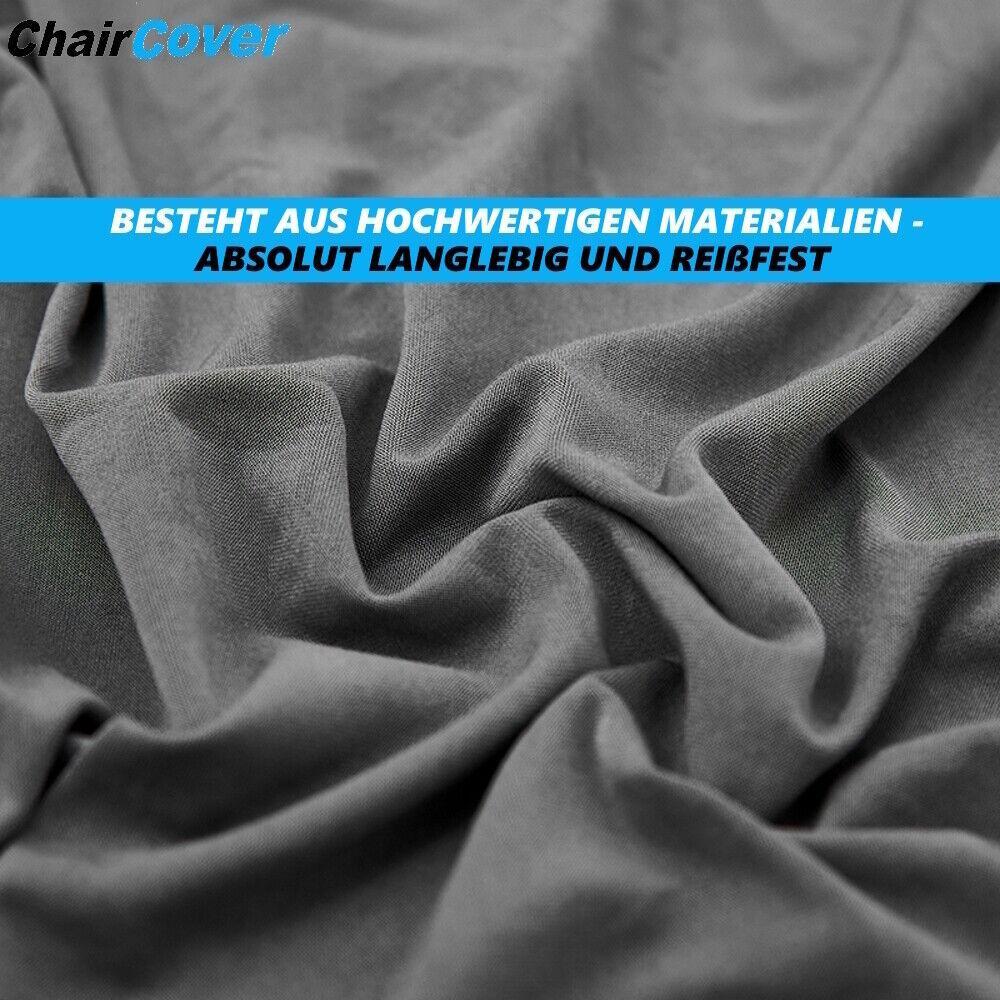 ChairCover Stuhlhussen Set Stretch Stuhlüberzug Stuhlbezug 4er Anthrazit Dehnbar