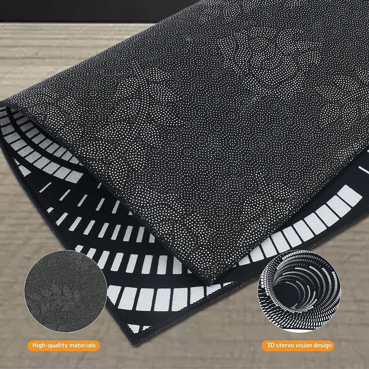 VORTEX 3D Illusion Teppich Fußmatte Schmutzfangmatte Fußabtreter Innen Außen