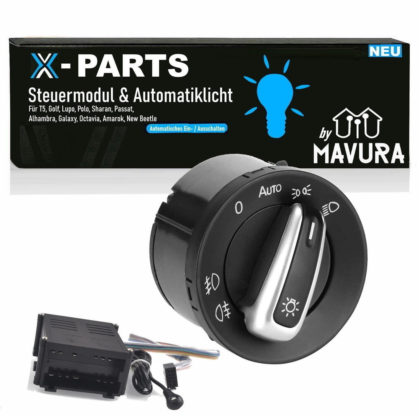 X-PARTS Lichtautomatik Automatiklicht Lichtsensor Lichtschalter Tunnellicht T5