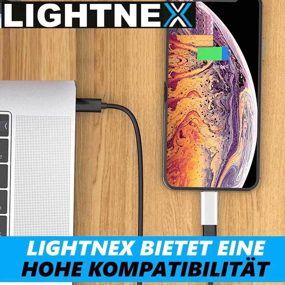 LIGHTNEX 8-Pin auf Type-C Adapter STECKER für Apple iPad 8 9 X 11 12 13 14