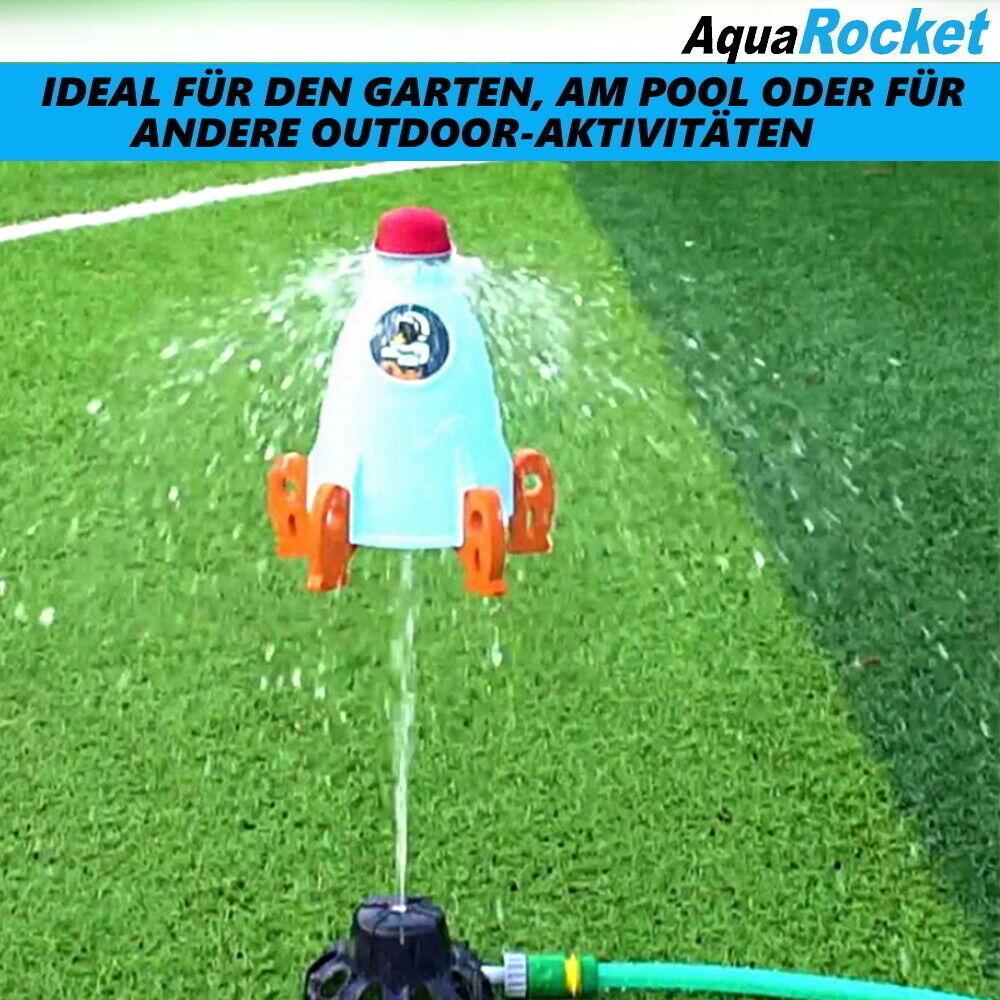AQUAROCKET Wasserspielzeug Rakete Wassersprinkler Sommer Spielzeug Wasserspiel